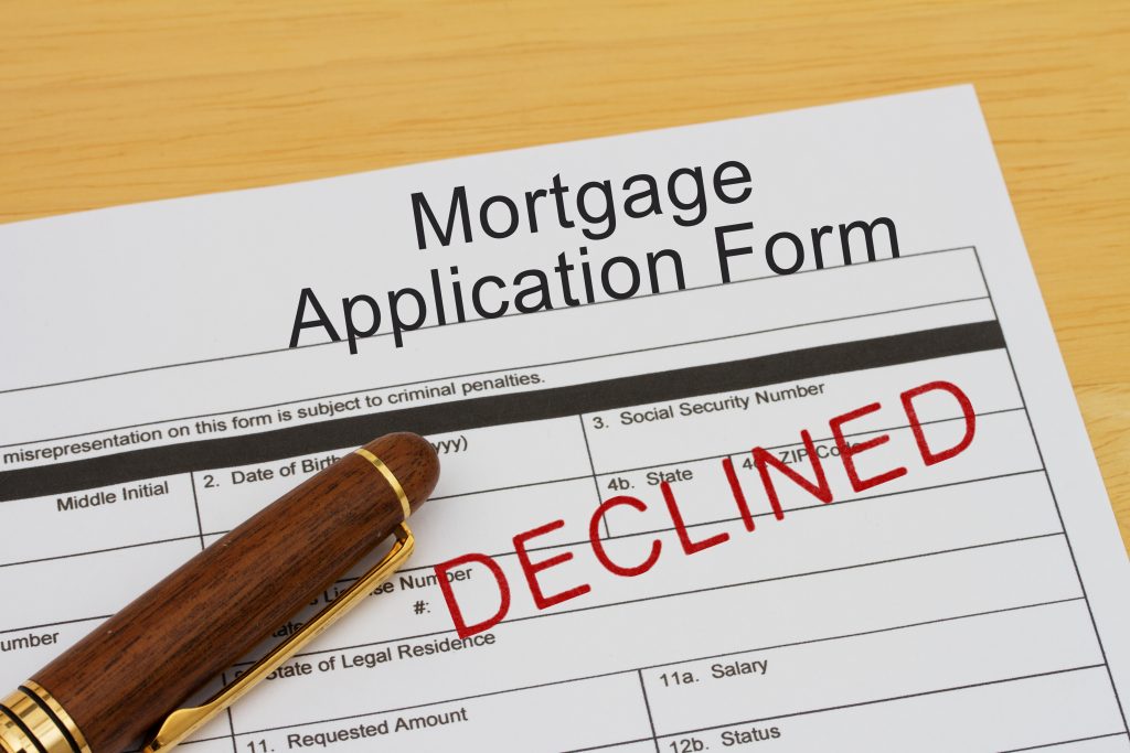 Declined Mortgage Application Form
