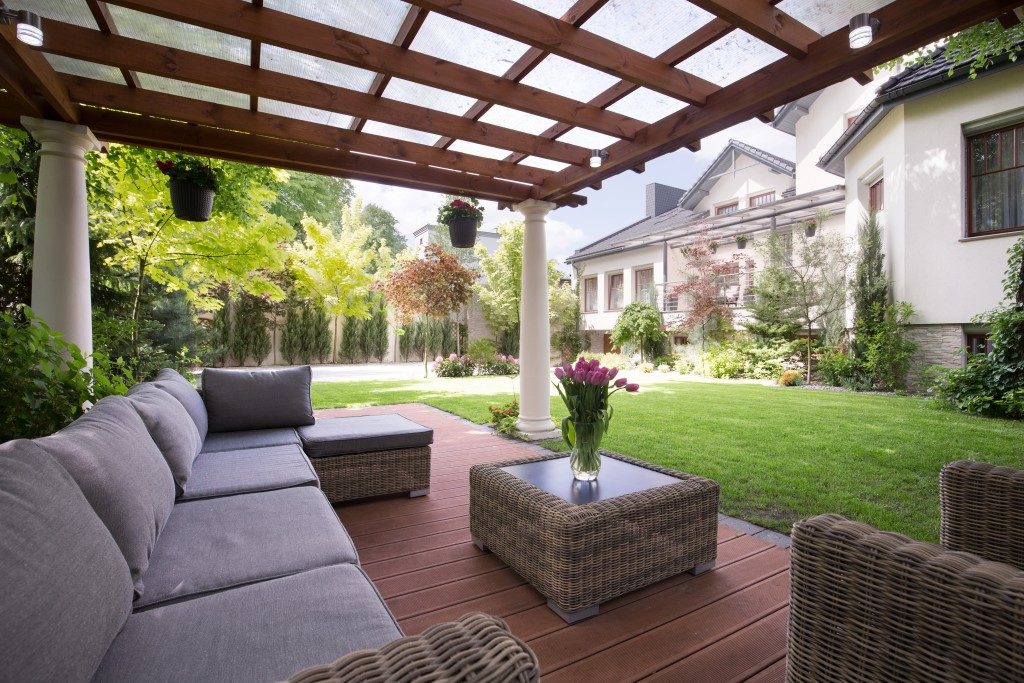 Patio with canopy