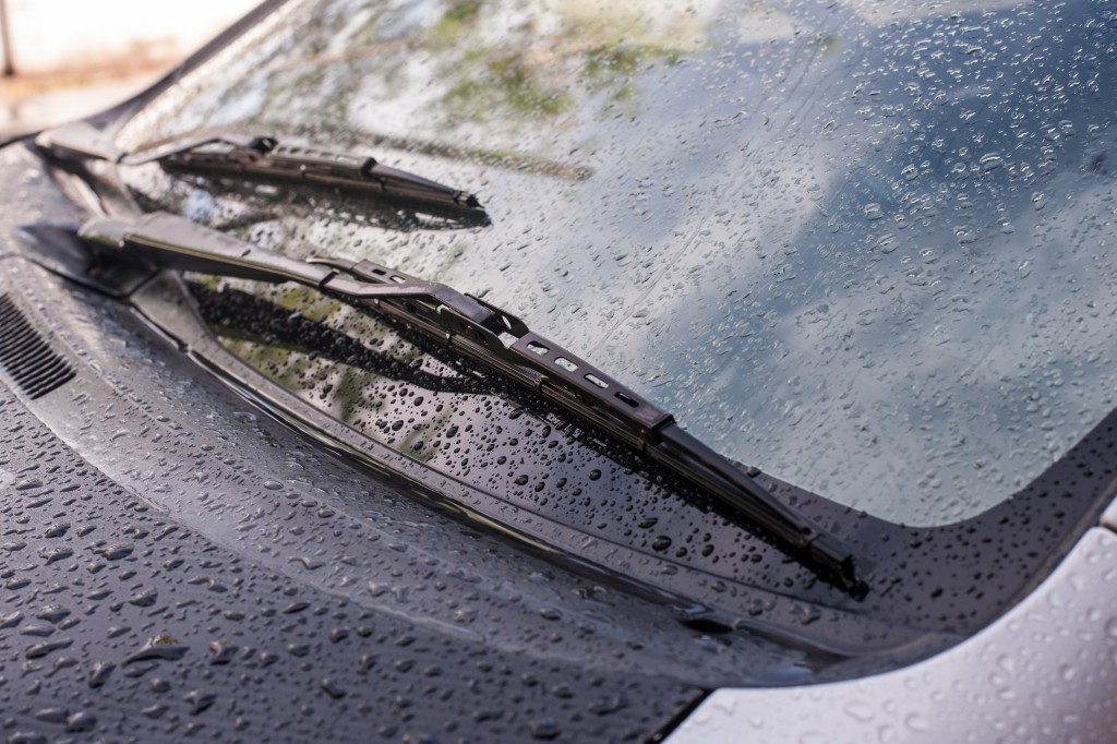 car's windshield rain wiper