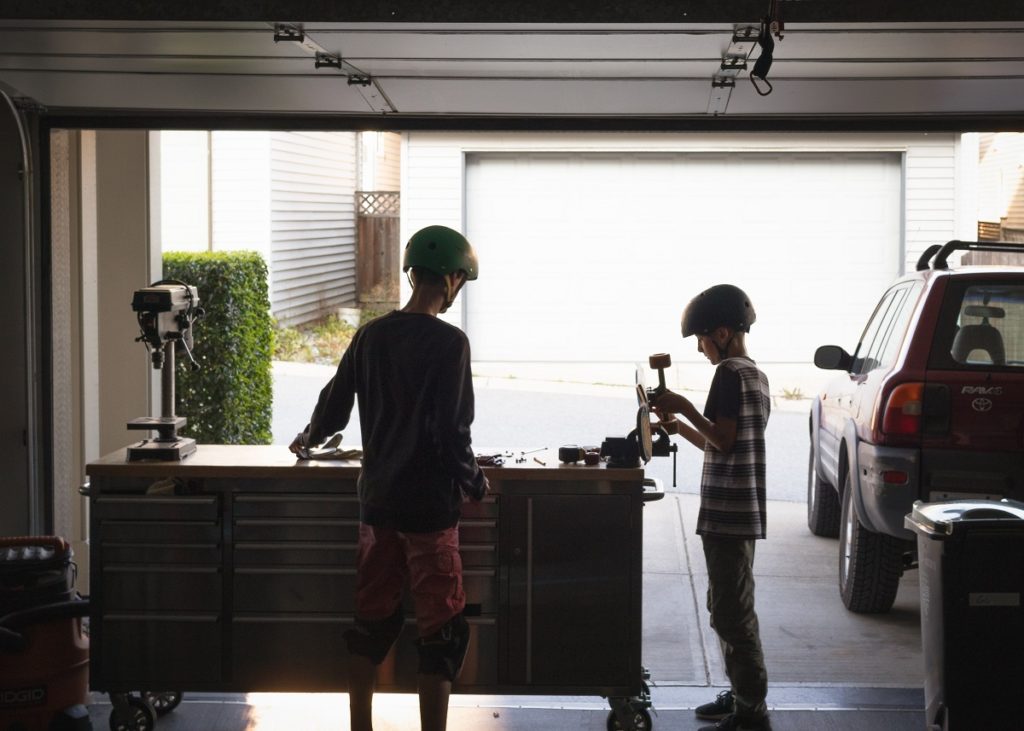 Boys playing