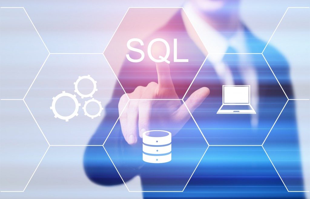 man using SQL Server