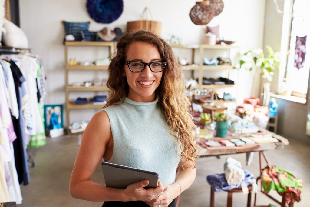 woman inside a store