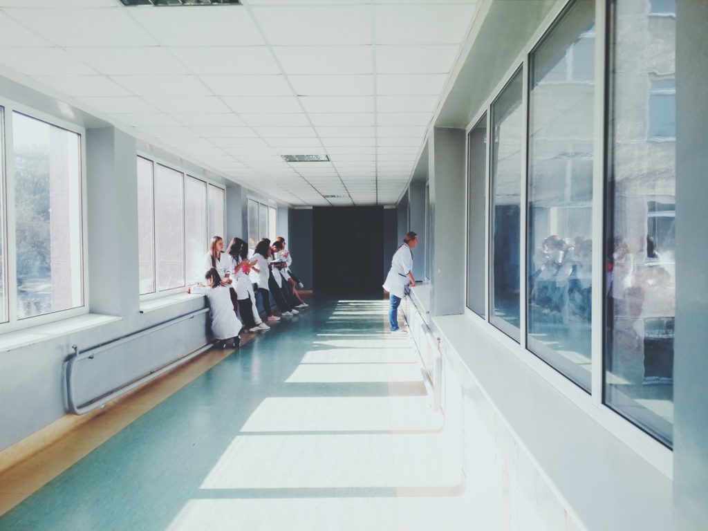 doctors in a hallway