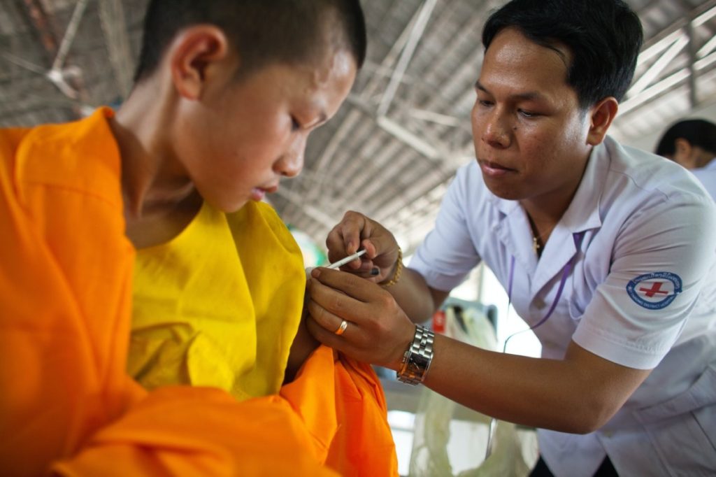 nurse and boy