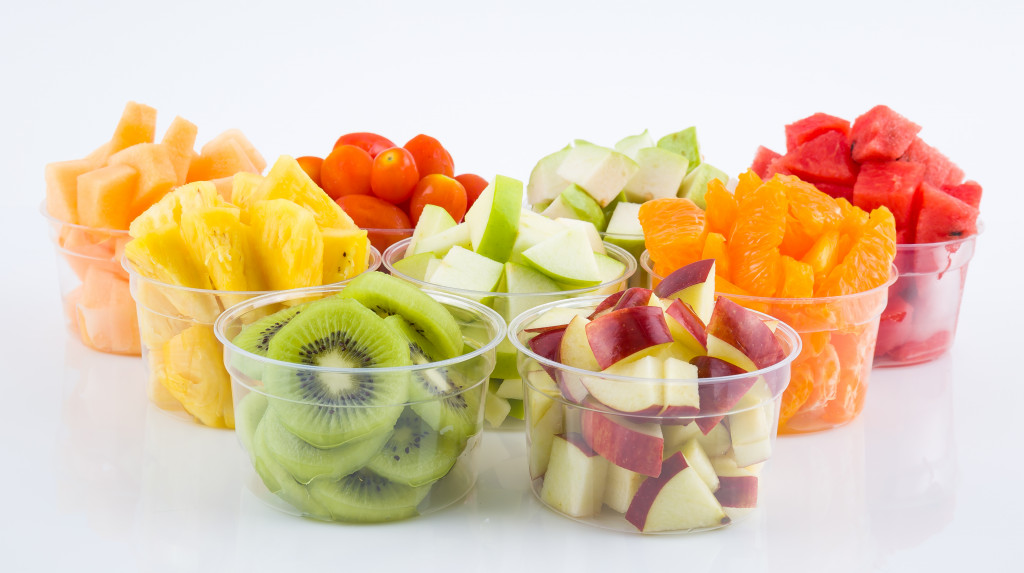 assorted fruit cups