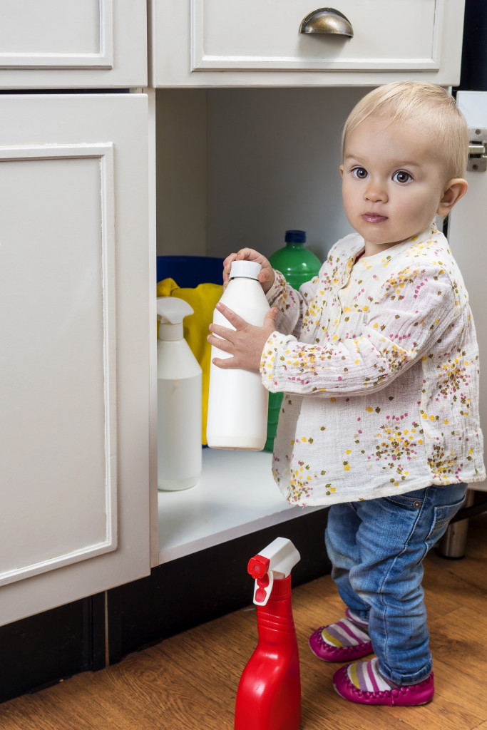 child holding milk