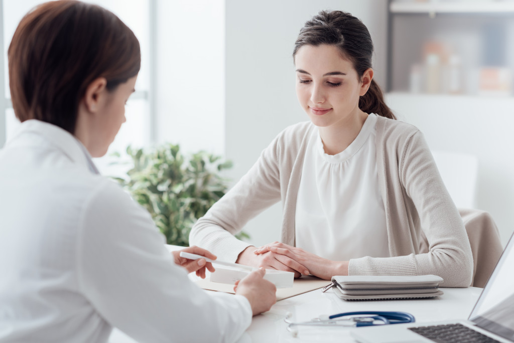 Patient listens to doctor's advice